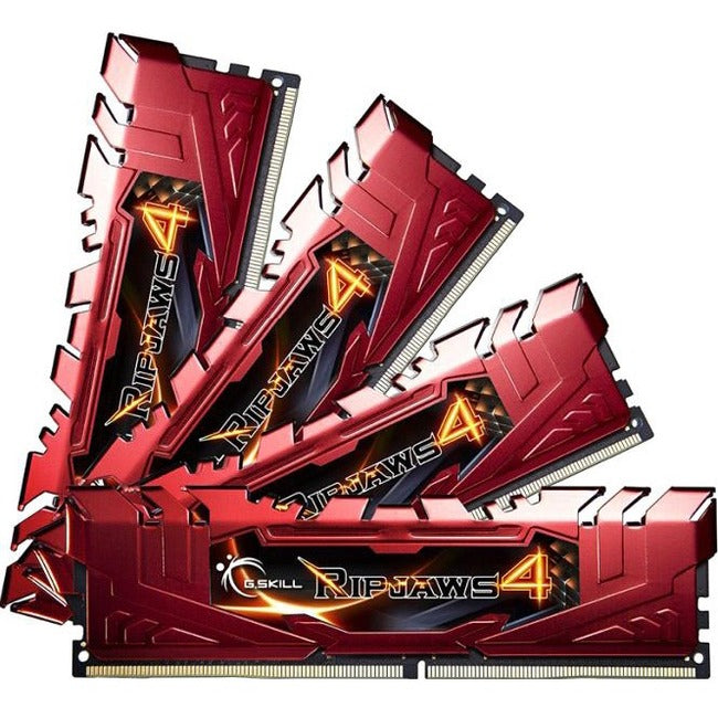 G.SKILL Ripjaws 4 RAM Module - 32 GB (4 x 8GB) - DDR4-2400/PC4-19200 DDR4 SDRAM - 2400 MHz - CL15 - 1.20 V G.SKILL Ripjaws 4 RAM Module - 32 GB (4 x 8GB) - DDR4-2400/PC4-19200 DDR4 SDRAM - 2400 MHz - CL15 - 1.20 V